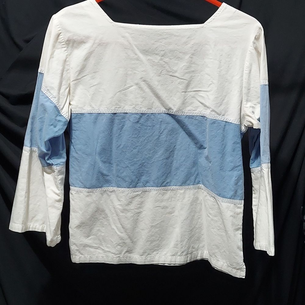 Silver unicorn 3/4 sleeve crop shirt size 9/11 m (InvW135)